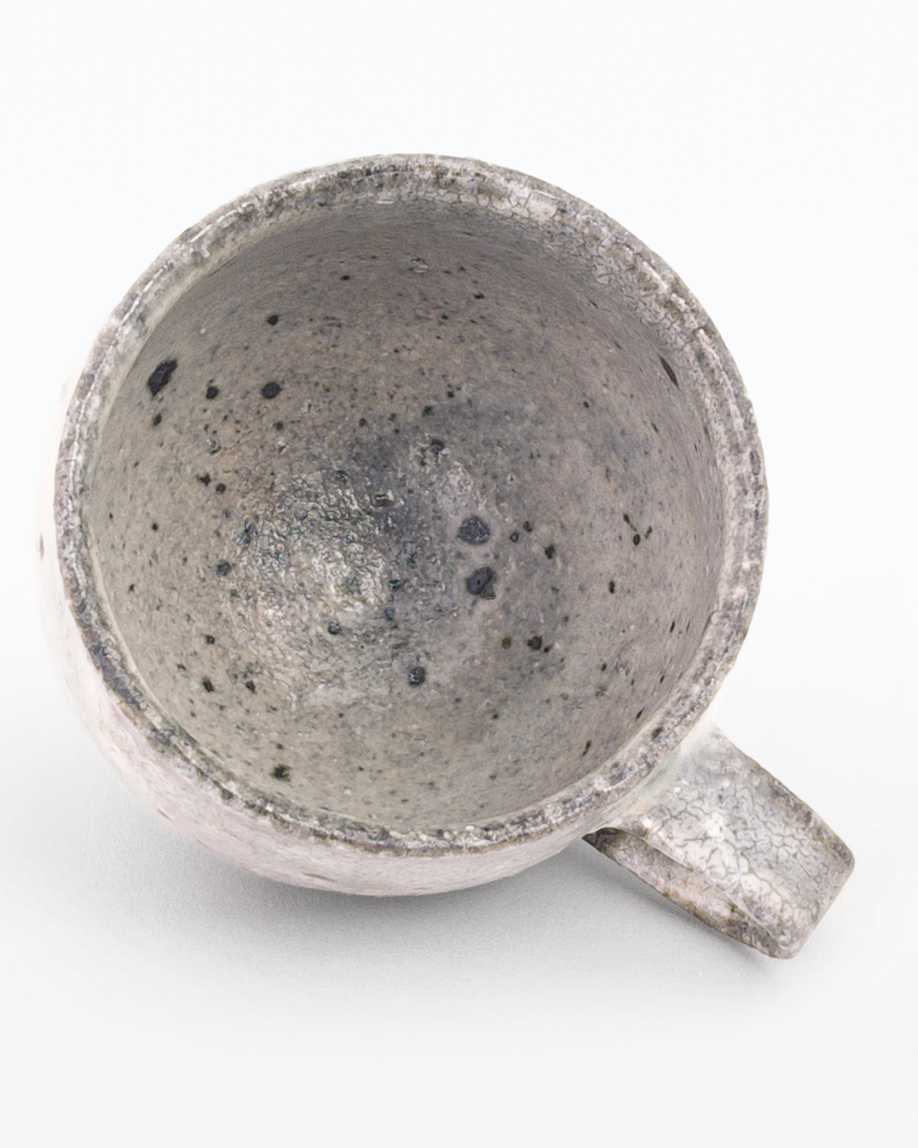 Shirokake White-glazed Rounded Mug