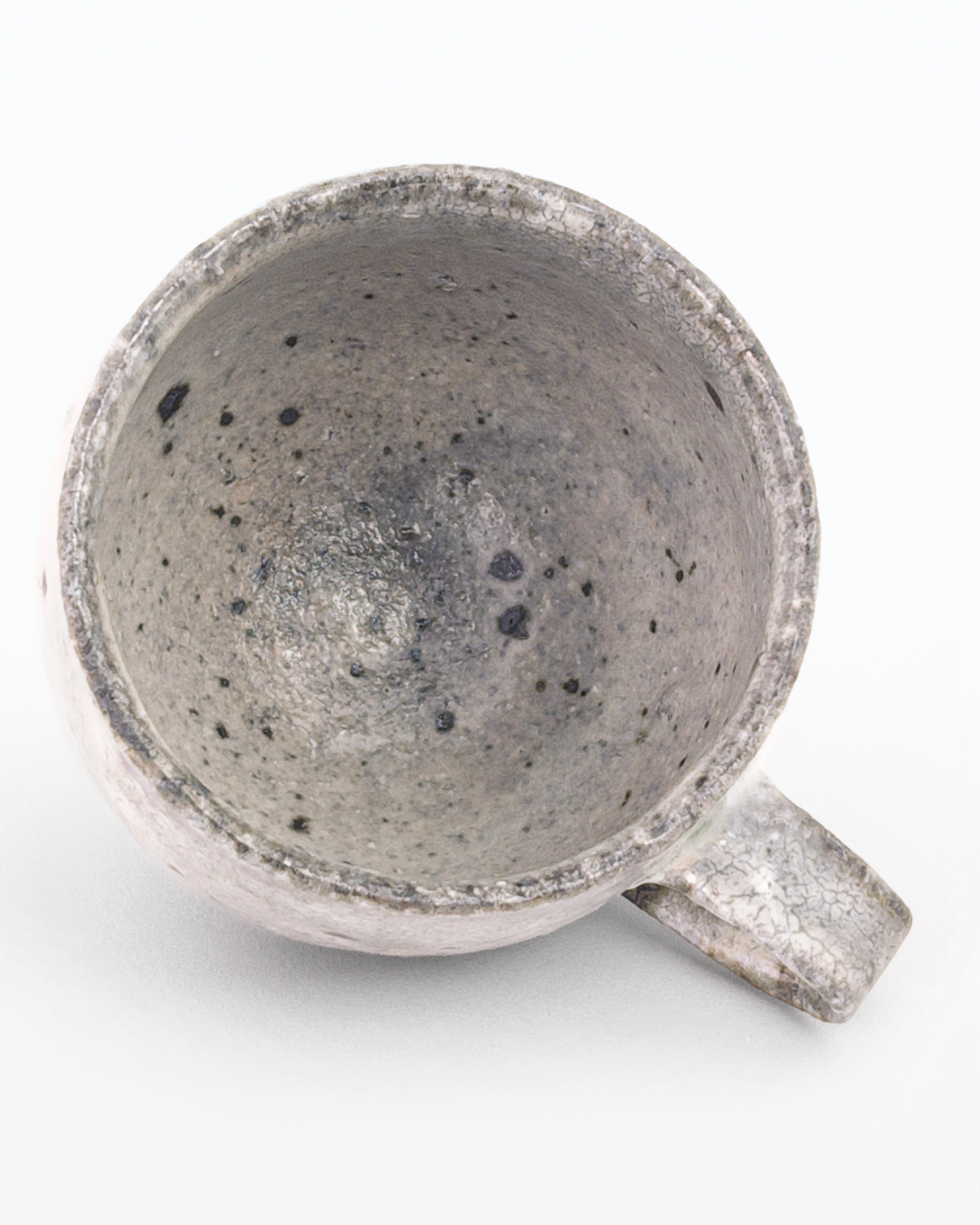 Shirokake White-glazed Rounded Mug