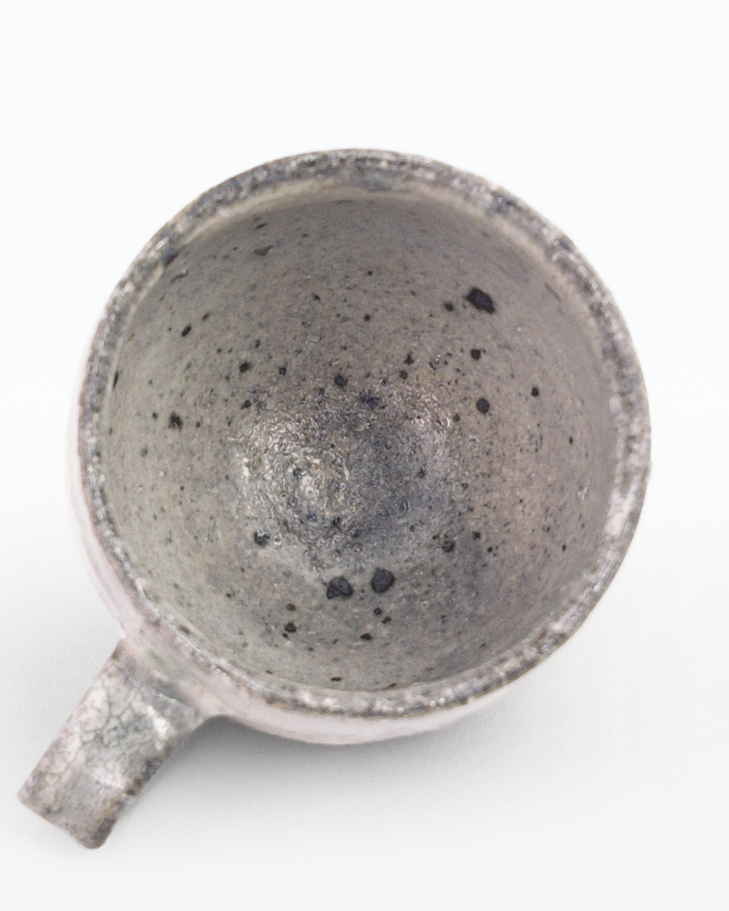 Shirokake White-glazed Rounded Mug