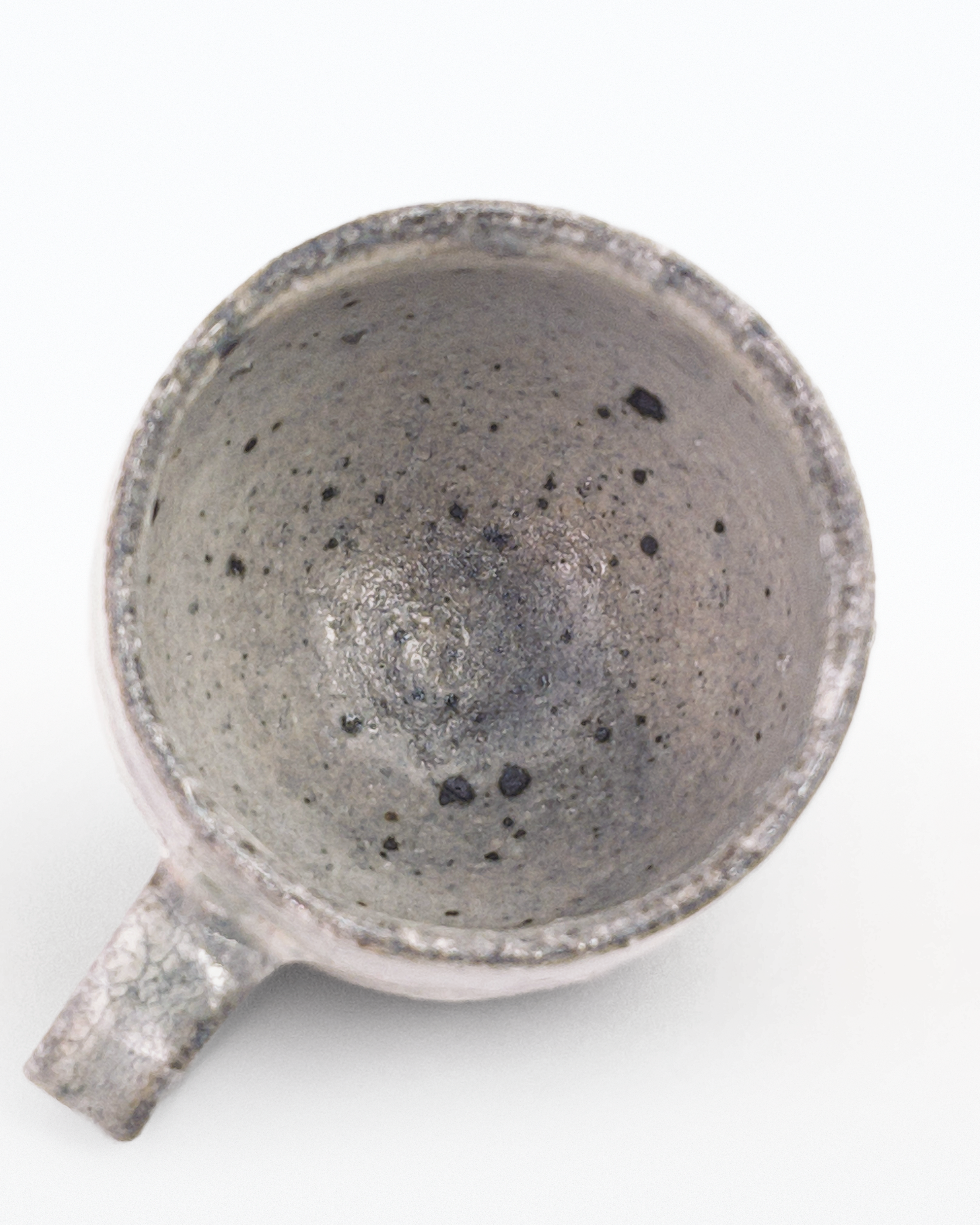 Shirokake White-glazed Rounded Mug