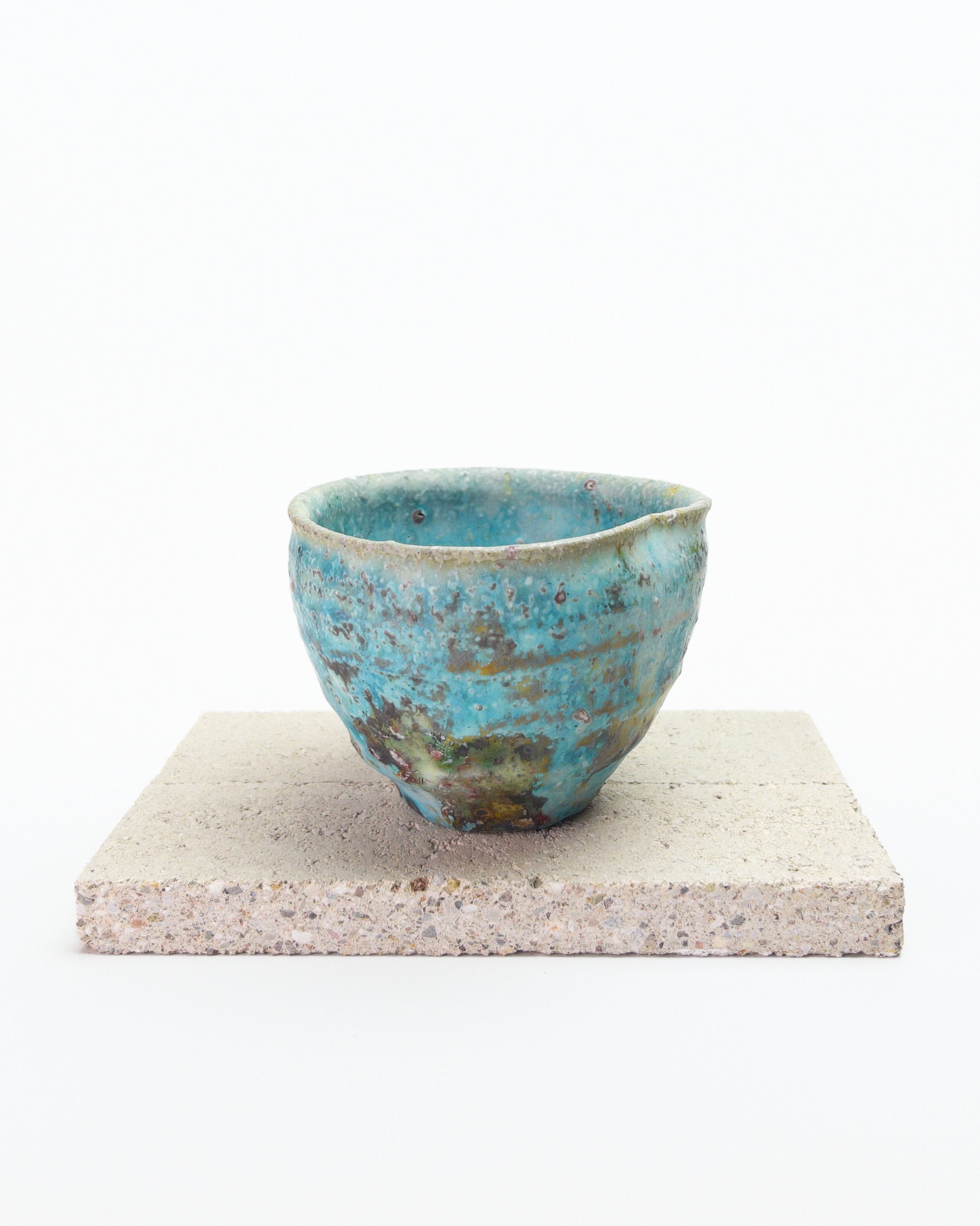 Turquoise Heart-shaped Cup A