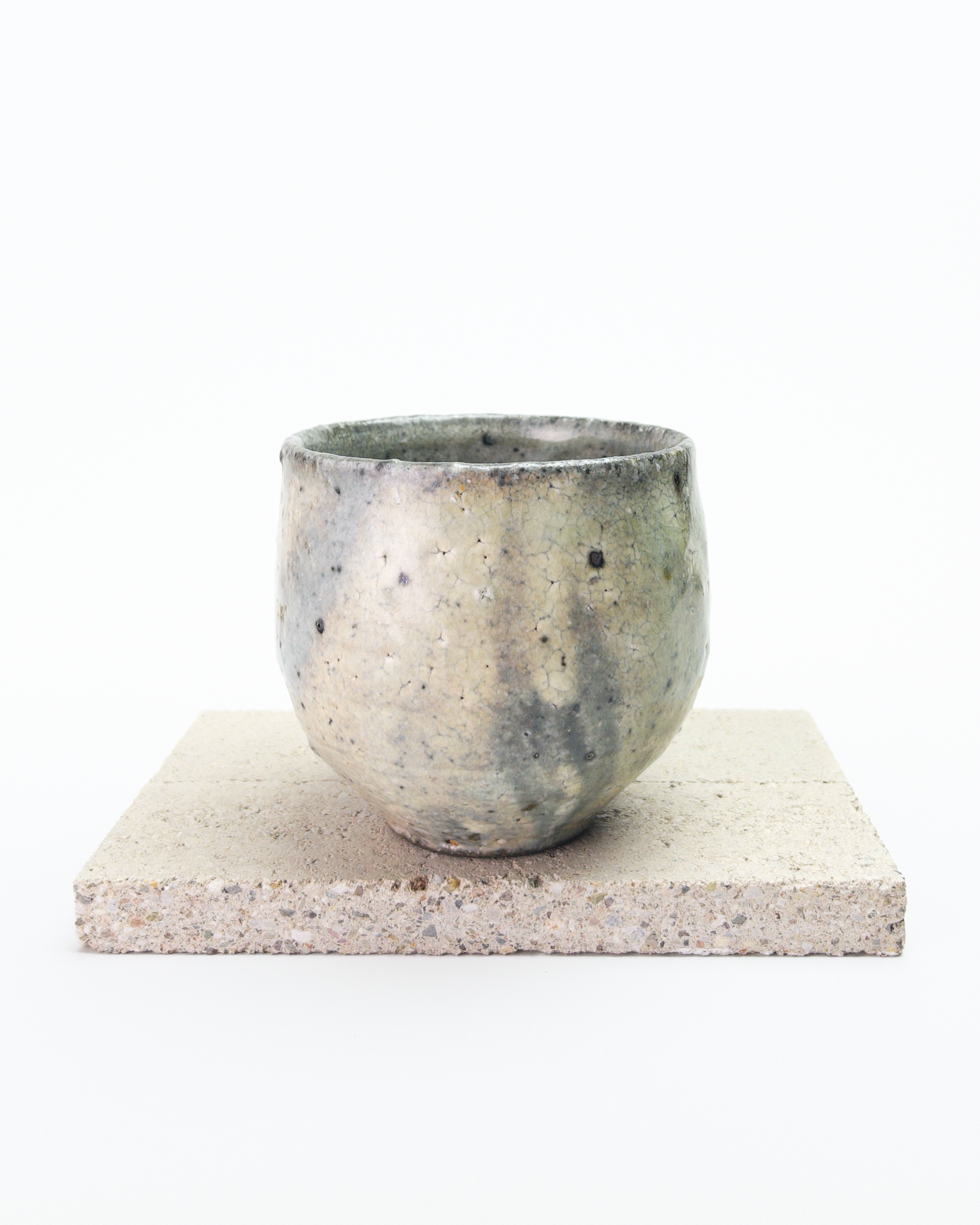 Shirokake White-glazed Rounded Mug