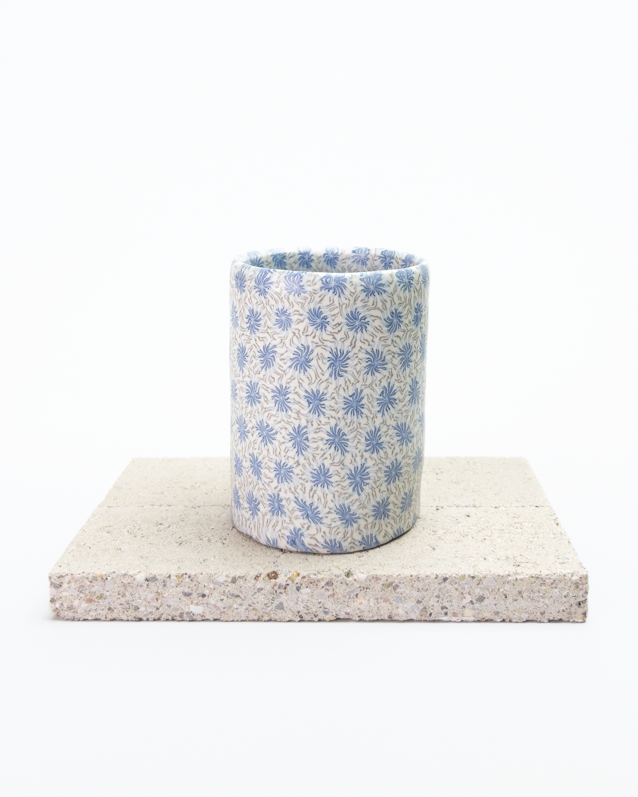 Swirled Fireworks Nerikomi Beaker