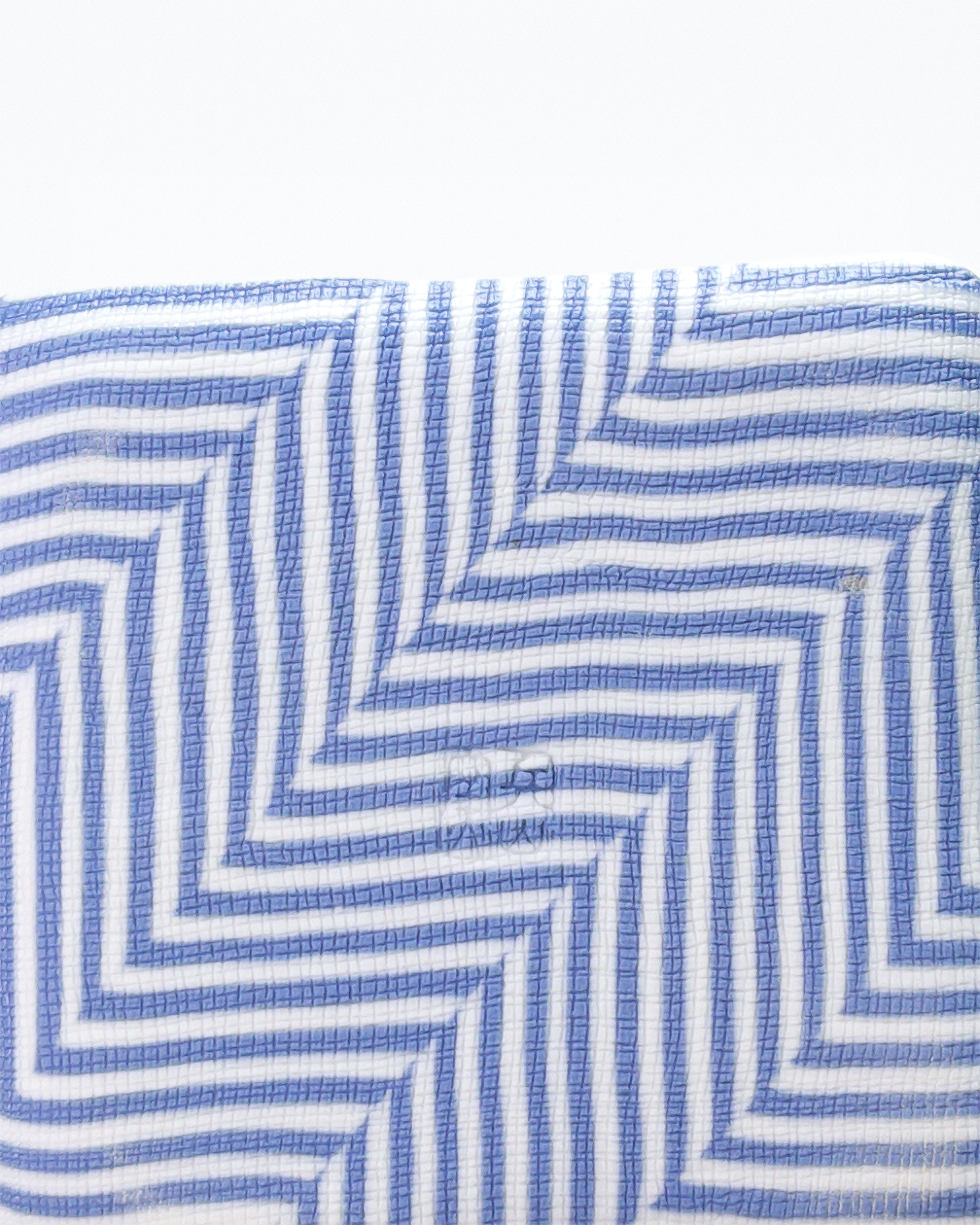 Pair of Blue Striped Nerikomi Cups + Saucers