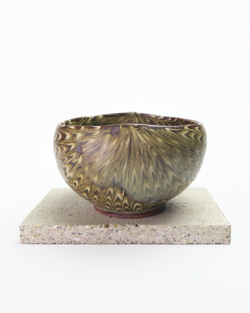 Feathered Nerikomi Chawan