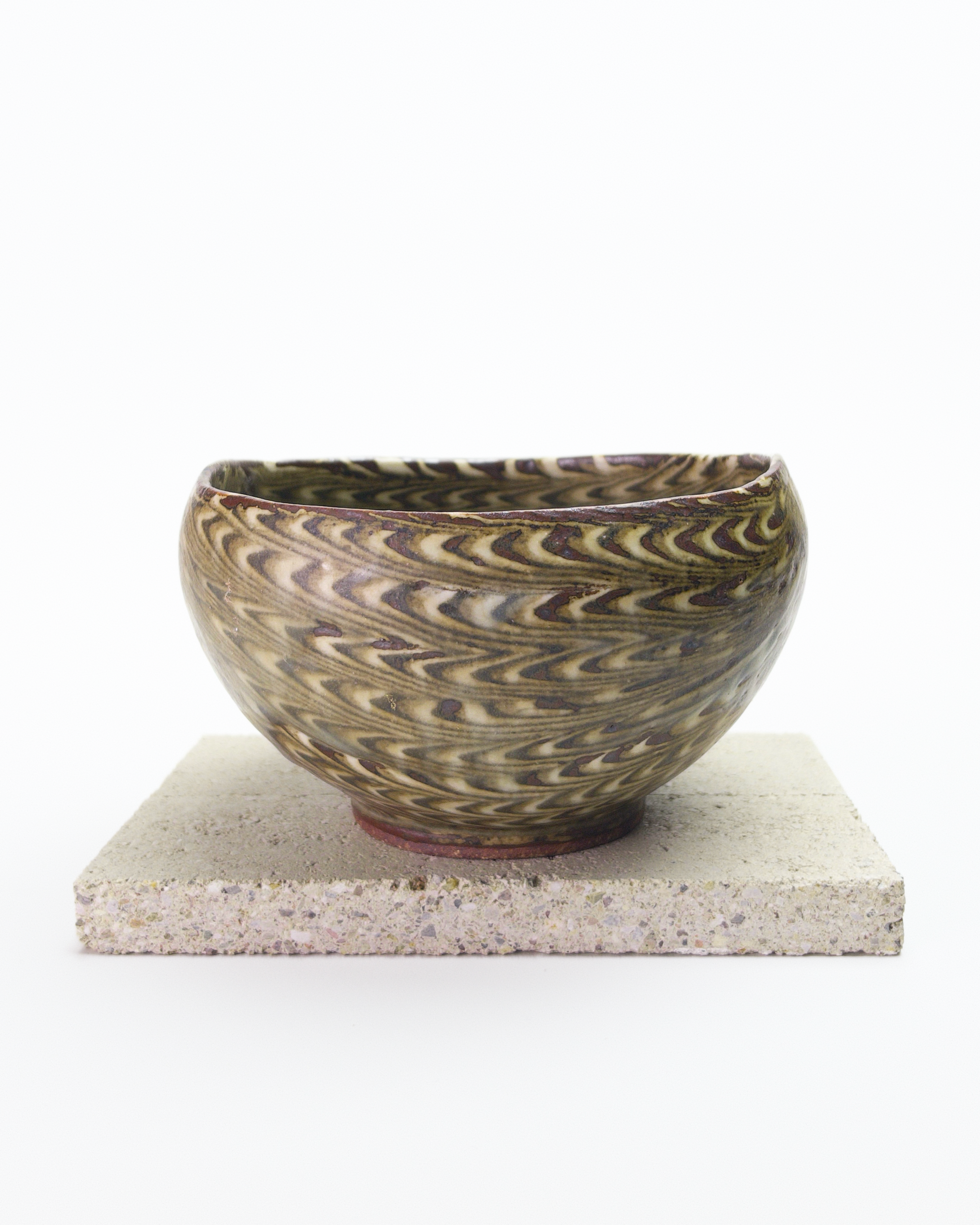 Feathered Nerikomi Chawan