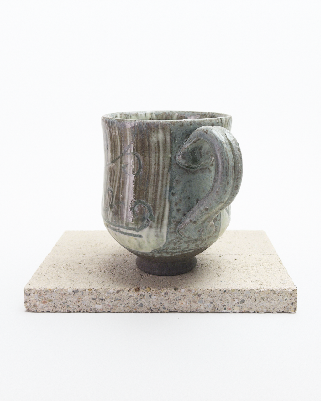 Brushed Slip Sgraffitio Mug